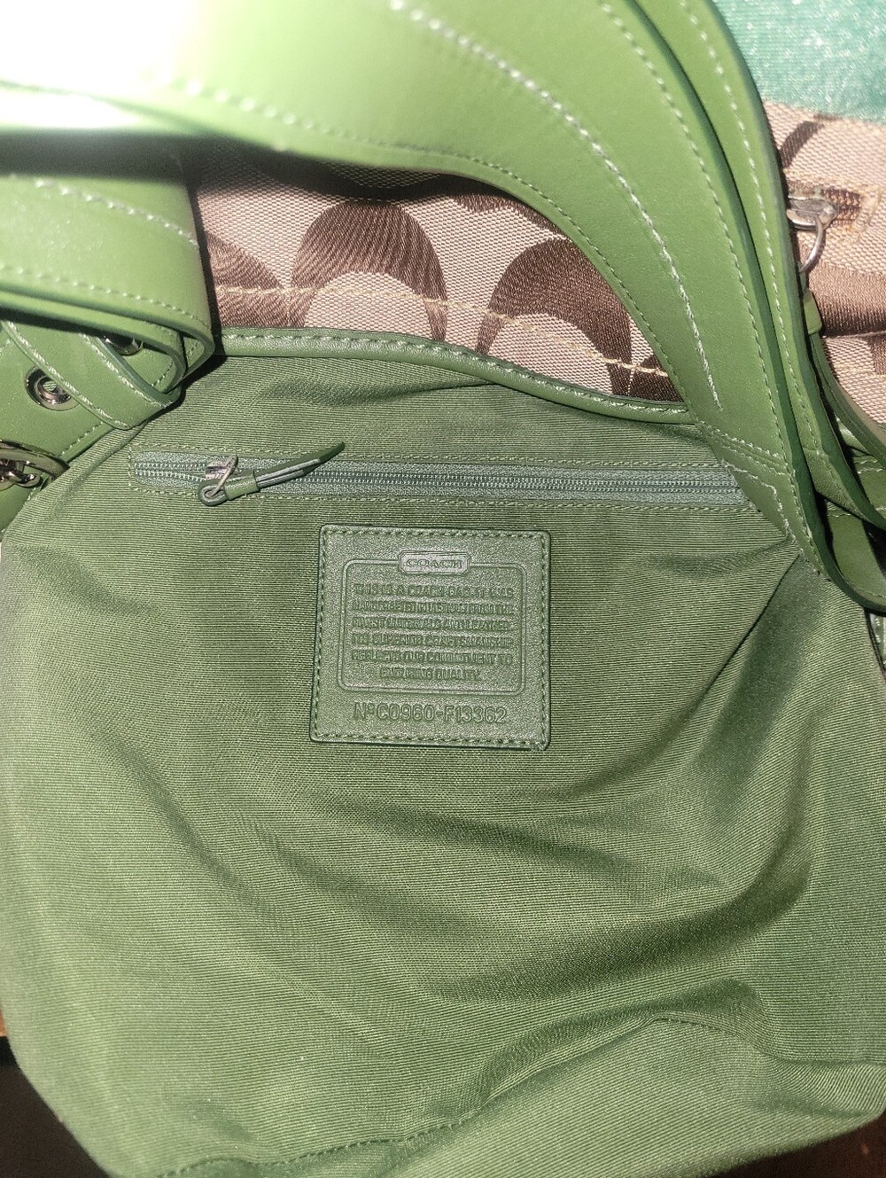 Coach Signature Classic C Bucket Bag / Rugby Stripe Duffle 2009 - Picture 8 of 10
